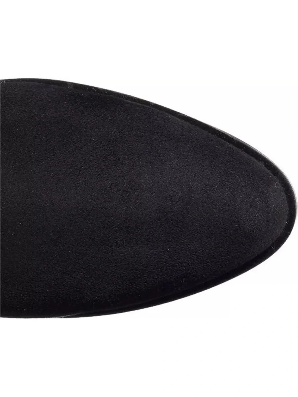 Steve Madden Georgette Over the Knee Block Heel Faux Suede Black Boot, 7.5, NWOB